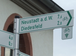 "Radweg Dt.Weinstrasse" ab Kirche Maikammer-Alsterweiler