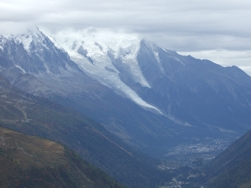 mit Blick auf en Mont Blanc