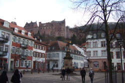 Heidelberger Schloss, Touri-Ansicht aus der Altstadt
